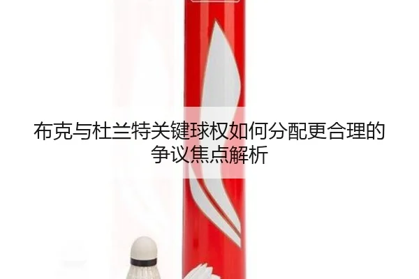 布克与杜兰特关键球权如何分配更合理的争议焦点解析